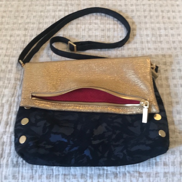 Navy and Gold HAMMITT Evening Clutch - Picture 3 of 4